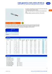 Thumbnail of document Ex product overview cable glands ex e ex d ex nr ex ta a2frc en gb rstahl 20135